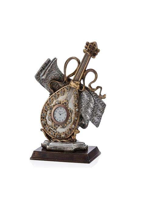 Porio Mandolin Şekilinde Masa Saati 26x18 cm Pr53-1013