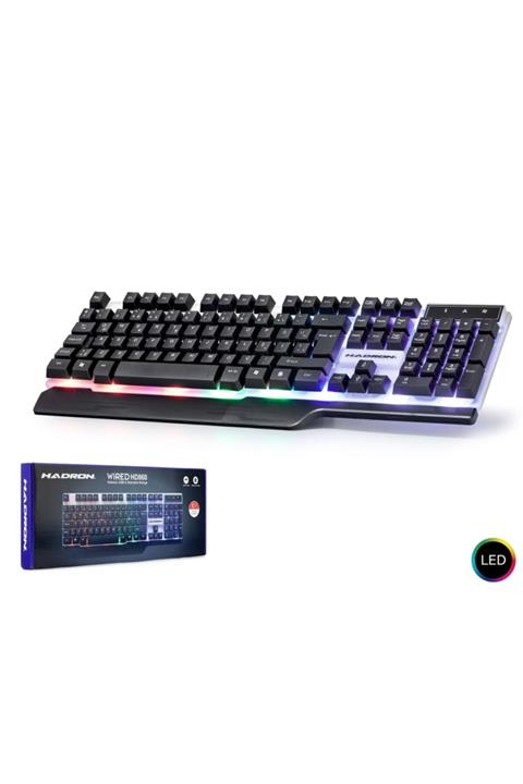 HADRON Hd860 Led Aydınlatmalı Usb Oyuncu Klavye