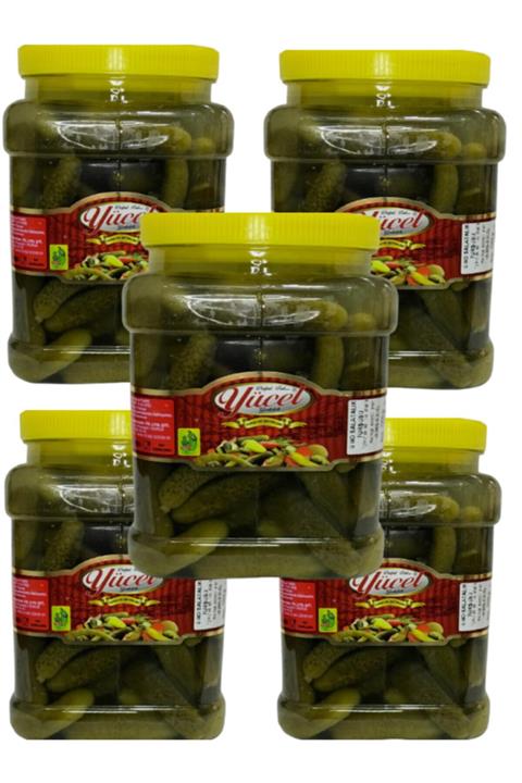 YÜCEL TURŞU VE ZEYTİNLERİ Salatalık Turşusu 1 kg X 5 Adet