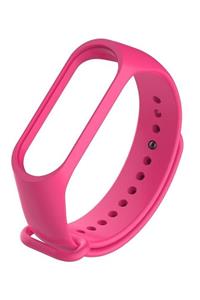 PUFWİN Mi Band 3 4 Uyumlu Silikon Kordon Pembe