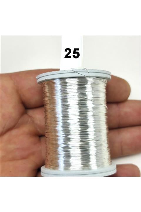 Hobizubi Gümüş Filografi Teli 30 No - 50 Gram- 25