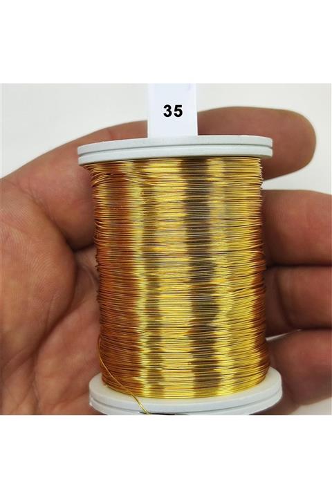 Hobizubi Janjan Sarı Filografi Teli 30 No - 50 Gram- 35