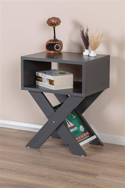 Enda Home Collection X Ayaklı Dergilikli Başucu Komodin