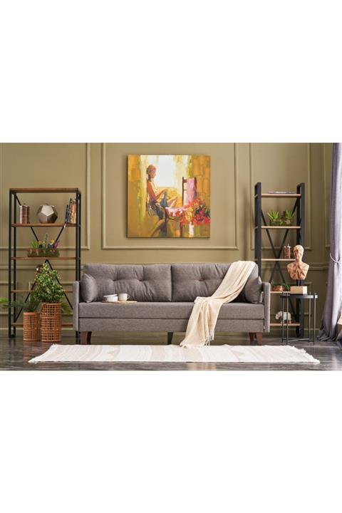 Evdebiz Comfort Yaşam Serisi Yataklı Kanepe Kahve