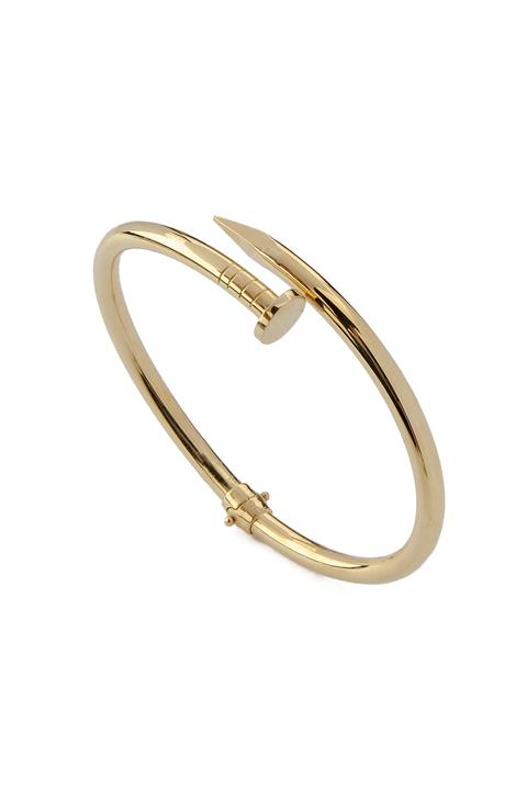 Altınaşkı Taşsız Çivi Altın Kelepçe Bilezik