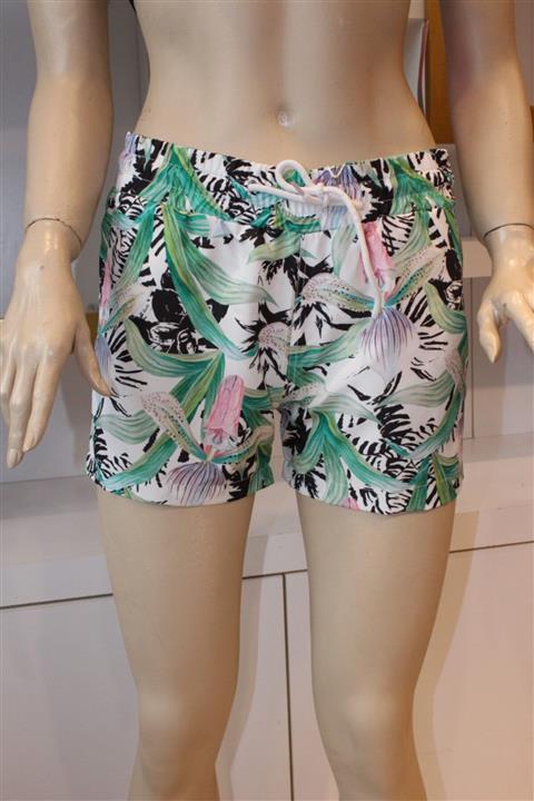 Mysia Butik Kadın Havai Desenli Şort Mayo