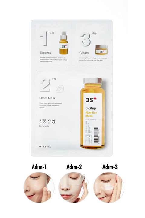 Missha 3 Aşamalı Yoğun Besleyici Maske (15g) 3 step Nutrition Mask