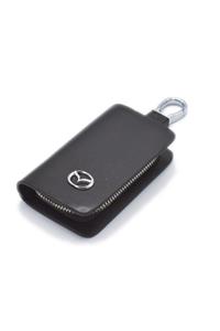 Mazda Deri Fermuarlı Anahtarlık Şık Kaliteli Aksesuar Çanta Araba Car Keychain