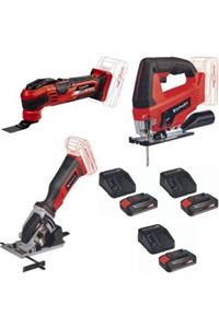 Einhell Varrito Raspalama Tc-js 18 Dekupaj Testere Te-cs 18/89 Mini Daire Testere 3x2.5ah Akülü Set