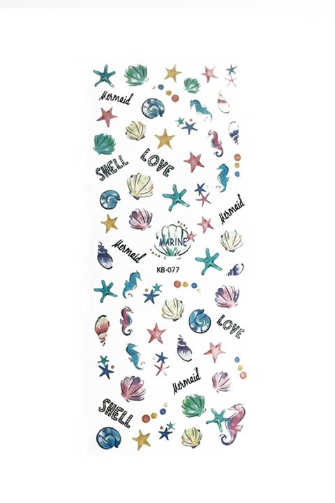 Flash Tattoos® Shell Tırnak Dövmesi - Tırnak Tattoo - Nail Art - Tırnak Sticker