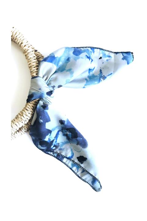 nilythings Kadın Desenli Rayon Çanta Aksesuar Fuları