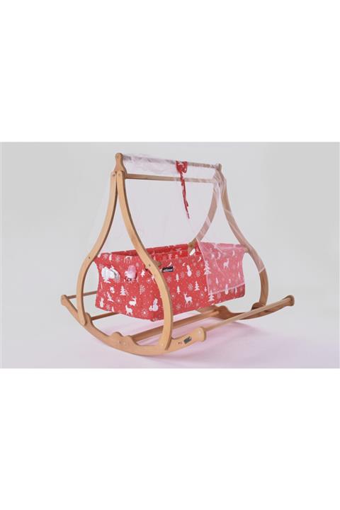 Artstore Revan Serisi Anne Yanı, Yerde Sallamalı Bebek Beşiği / Beyaz Kar Tanesi (christmas Miracle White)