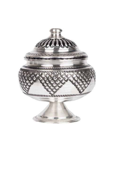 DMT COPPER HOME Dmt Gaziantep Bakır Şekerlik Zımba El Nakışlı Boy :14cm