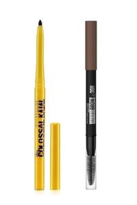 Maybelline New York Maybelline Kaş Kalemi Tattoobrow 05 Medium Brown Kalem Seti