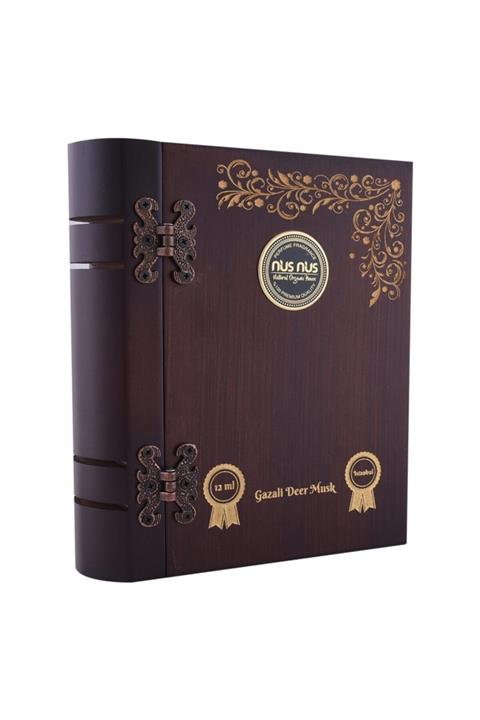 nusnus Gazali Deer Musk Alkolsüz 12 ml Ahşap Kutu Unisex Esans 8518681789150265