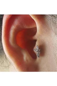 Cadının Dükkanı Zirkon Taşlı Tragus Helix Kulak Piercing