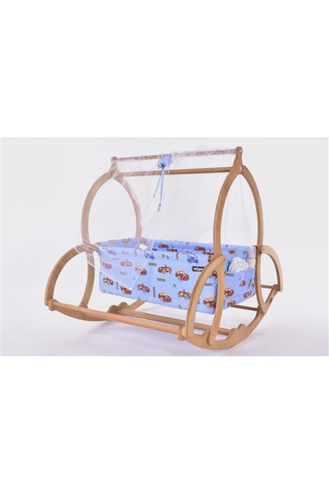 Artstore Dirim Serisi Anne Yanı, Yerde Sallamalı Bebek Beşiği / Kırmızı Arabalar (speedy Racers)