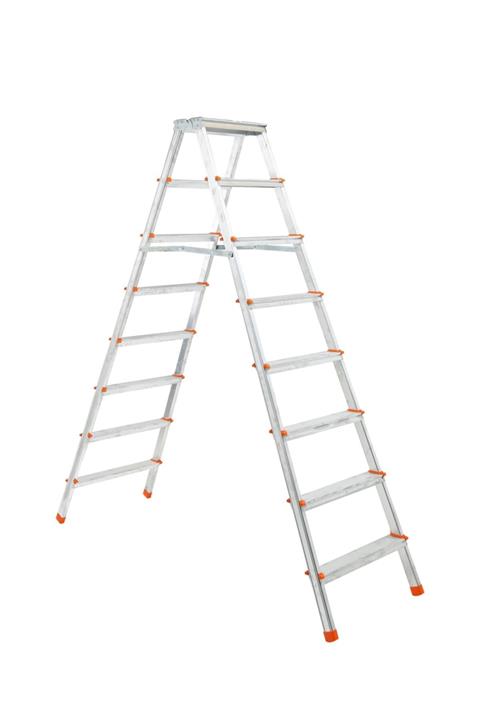 ELBE 8+8 Çift Çıkışlı Alüminyum Merdiven