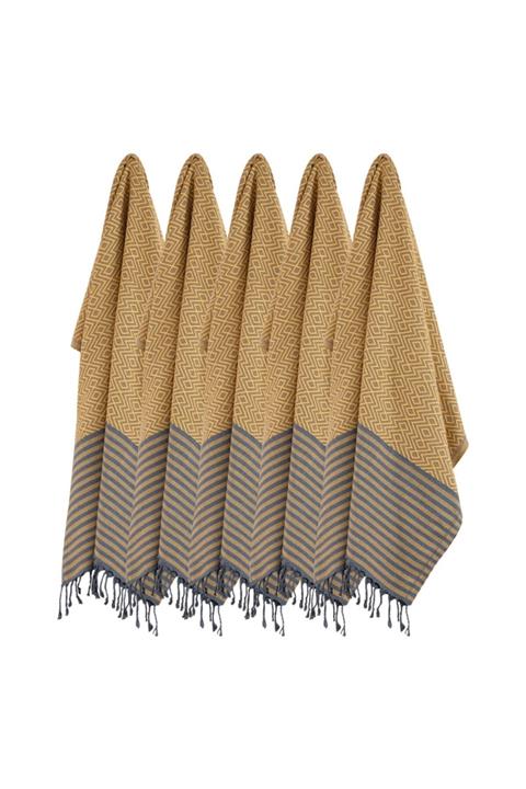 Wellstil Atıl Peştamal 5'li Set Sarı