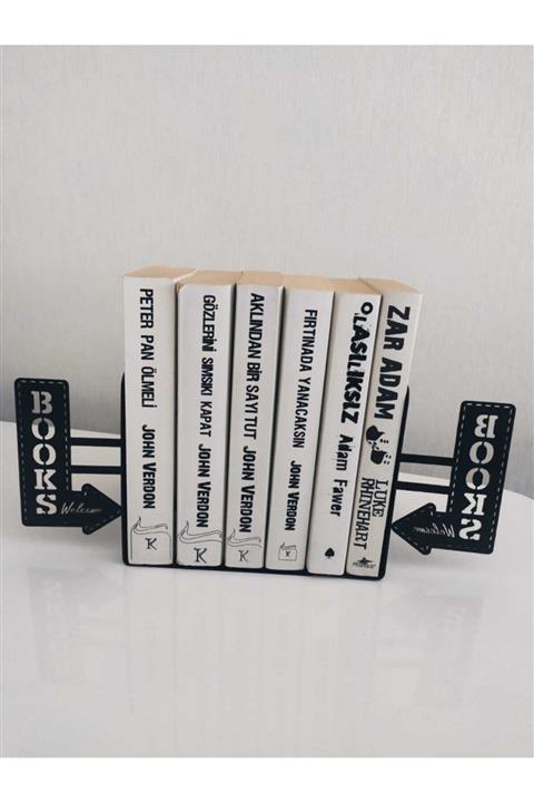 Beşkardeşler Kitap Tutucu Book Yazılı Çiftti Bir Takım Bsk-kt-014