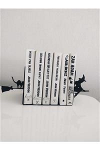 Beşkardeşler Süpürgeli Cadı Çift Taraf Kitap Tutucu Metal Bsk- Kt-022