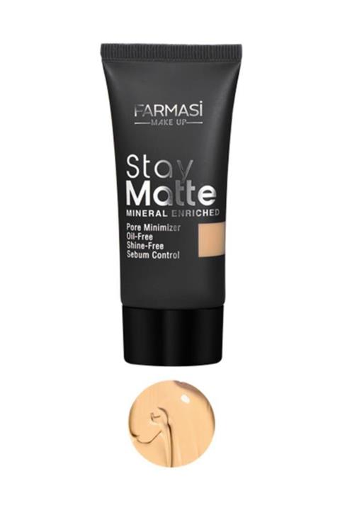 Farmasi Fondöten - Stay Matte Foundation Light Beige 09 30 ml 8690131772994