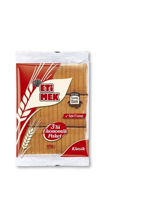 Eti Klasik Etimek 429gr 3'lü Ekonomik Paket