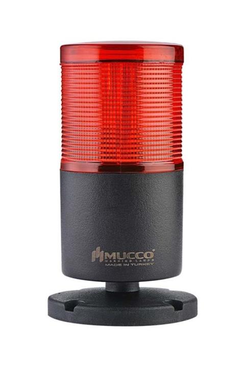 MUCCO 1 Katlı Döner Buzzer Kolon Işık 40-260v Ac/dc Snt-7022-db1 Beyaz