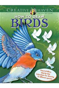 Dover Classics Creative Haven How To Draw Birds: Easy-to-follow, Step-by-step Instructions For Drawing 15 Different