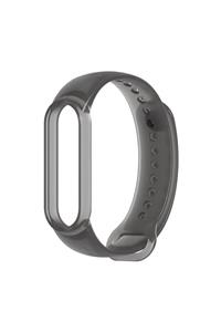 FURENFA Xiaomi Mi Band 5/6 Uyumlu A+ Yüksek Kalite Saydam Renk Kordon Kayış Antialerjik Silikon