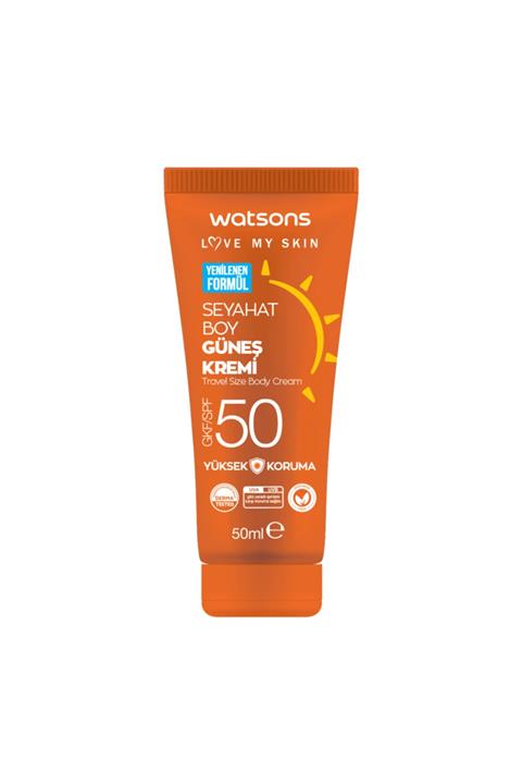 Watsons Seyahat Boy Spf 50 Güneş Kremi 50 ml
