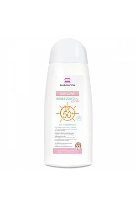 BioBellinda Doğal Içerikli Suya Dayanıklı Çocuk Güneş Losyonu Spf 50+200 Ml