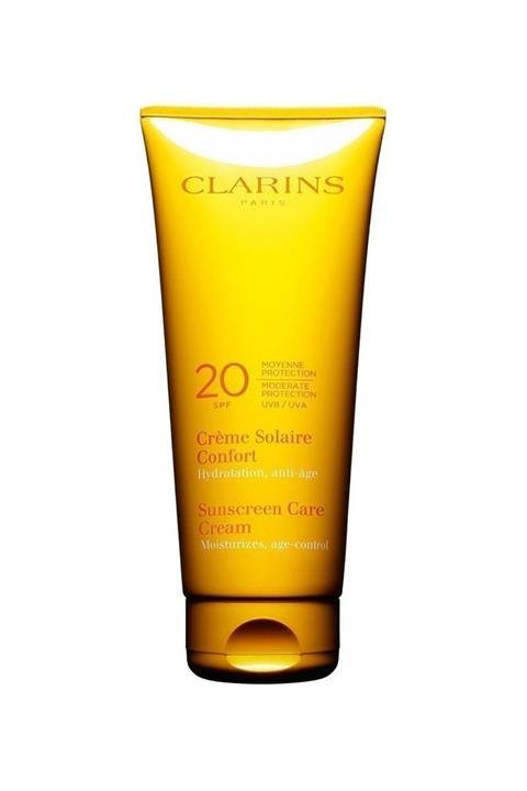 Clarins Sun Care Cream Moisturizes Age-control Spf20