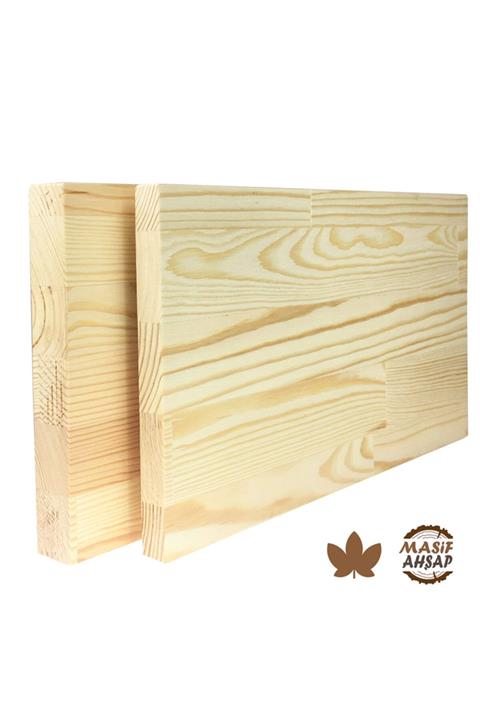 WOODLIFE Çam Ahşap Plaka - 1. Sınıf Masif Panel Eni 80cm - Boyu 190cm - Kalınlığı 30mm