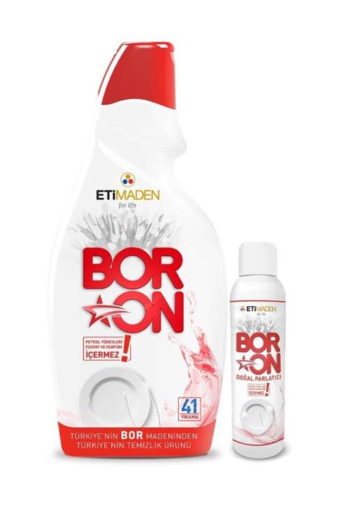 Boron Bulaşık Makinesi Jel Deterjan 820 ml+Parlatıcı Hediye