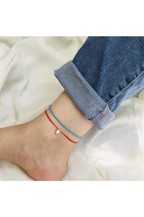 PEARL BEADS Afgan Boncuğu  Deniz Yıldızı Halhal Set