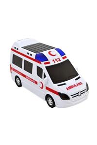 CAN Işıklı Sesli Pilli Ambulans 16 cm