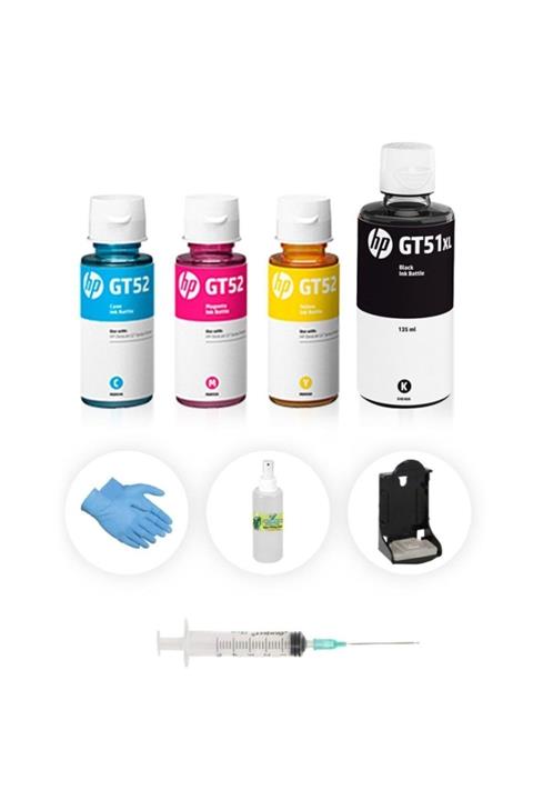 PHOTOINK Hp 305 Deskjet 2720 4120 Orjinal Mürekkepli Siyah Ve Renkli Kartuş Dolum Seti