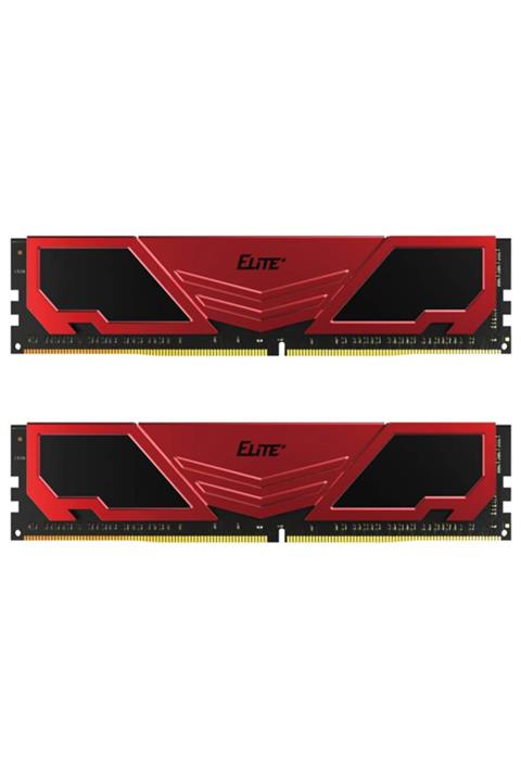 TEAM Elite Plus 32gb (2x16gb) Ddr4 3200mhz Cl22 Kırmızı-siyah Ram