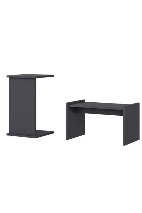 DemonteDekor Sprıng Yan Sehpa  Orta Sehpa Antrasit