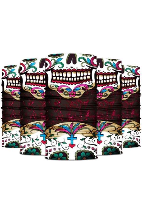 Knmaster Hansel Buff Bandana Boyunluk Maske Saç Bandı 5'li Paket