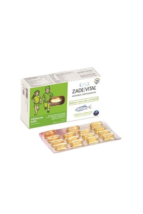 Zade Vital Omega 3 Balık Yağı Premium Kids 30 Kapsül