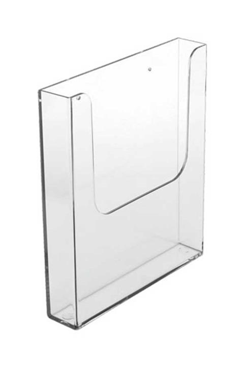 KRCDİJİTAL A4 (21X30) Duvar Tipi Cep Akrilik Evrak Rafı Broşürlük Föylük 2 Adet