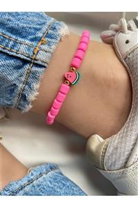 Okkostore Kadın Pembe Karpuz Detaylı Halhal
