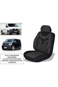 KNB Volkswagen Transporter T5-t6-t7 Koltuk Kılıfı 2+1 Siyah