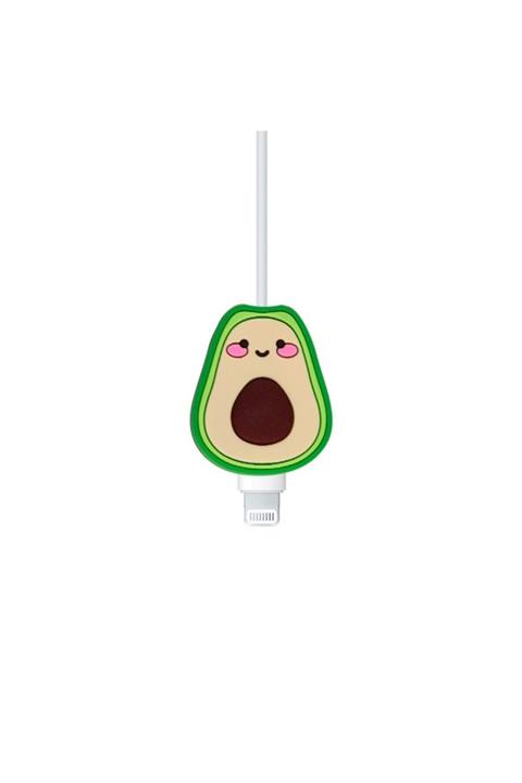 Trihed Avokado Figürü Şarj Kablosu Koruyucu
