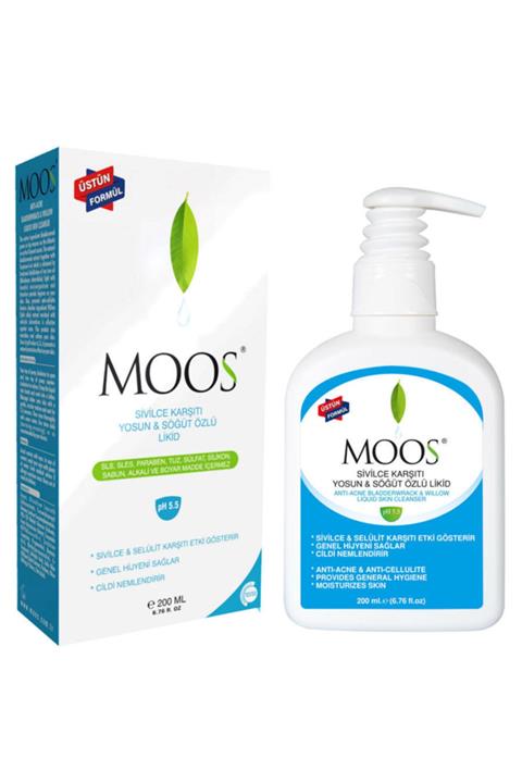 Moos Yosun Özlü Cilt Temizleyici Likid Yağlı Ciltler 200 ml