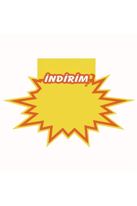 MT Raf Önü Rafa Geçmeli Indirim Baskılı Yıldızlı Fiyat Etiketi 15x12 Cm.50 Ad.