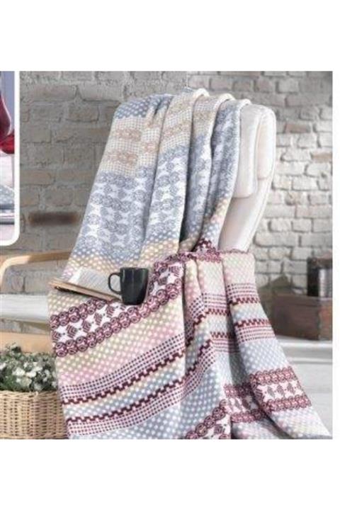 Sesli Home Lüks Peluş Battaniye 17133b Battal Boy 200X230 - Kalın Isıtan Battaniye