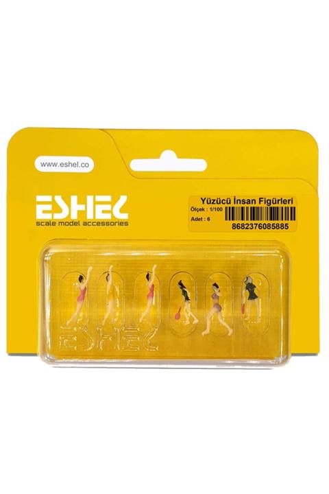 Jordania Eshel 1/100 6'lı Yüzücü Insan Figürleri